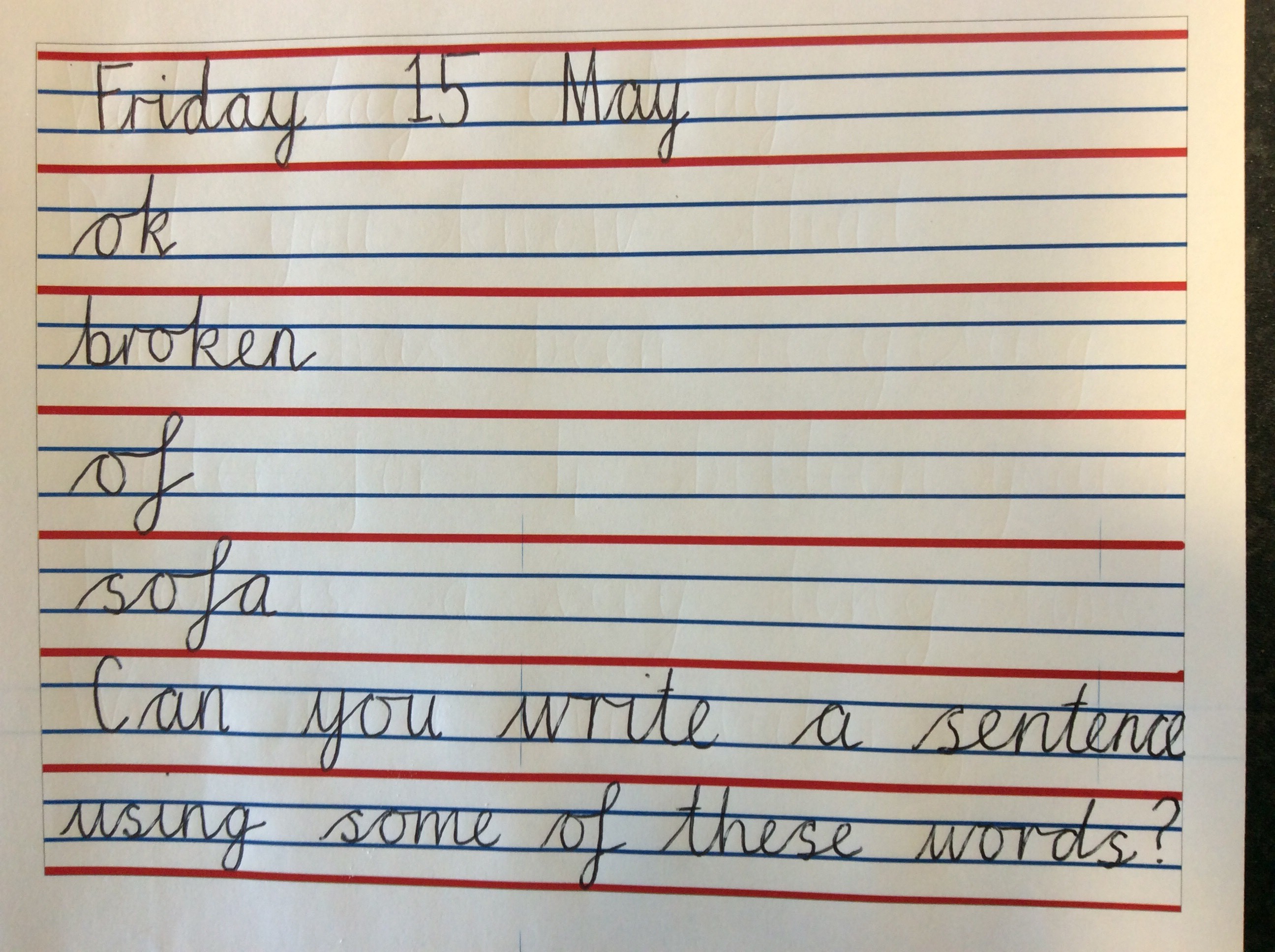 handwriting P3 15 May